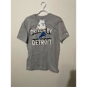 Brand New Nike Men’s Medium Driven by Detroit Lions NFL Grey T-Shirt